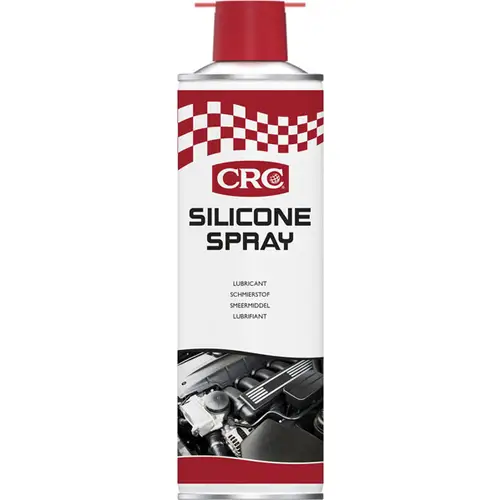 CRC Silikonispray 250ml Väritön, hajuton, puhdas kiiltävä pinta. Estää kovettumisen ja jäätymisen. Sopii käytettäväksi lähes kaikille materiaaleille.